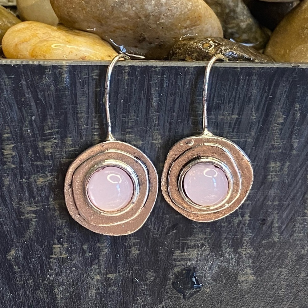 Pink Rhinestone Earrings